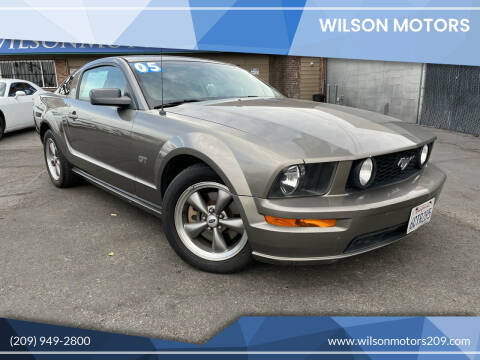 2005 Ford Mustang for sale at WILSON MOTORS in Stockton CA