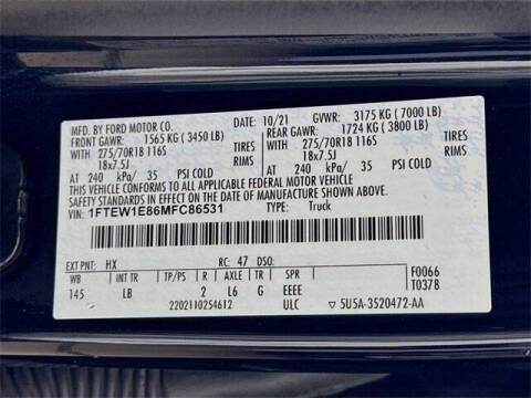 2021 Ford F-150 Tremor