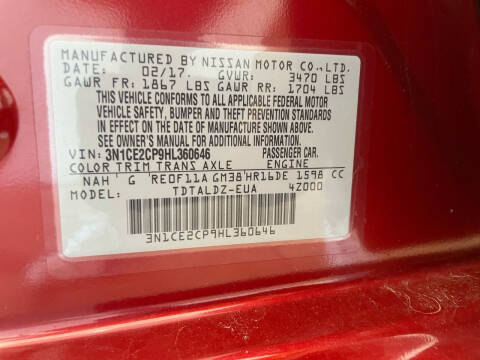 2017 Nissan Versa Note S Plus