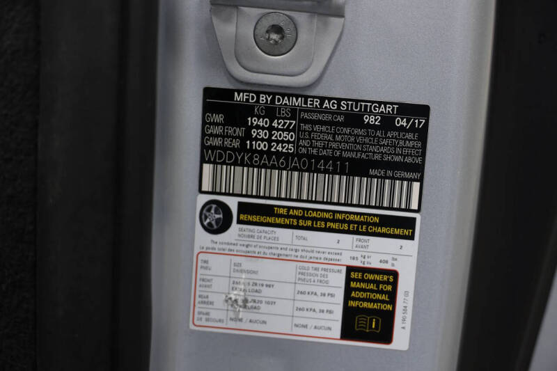 2018 Mercedes-Benz AMG GT C