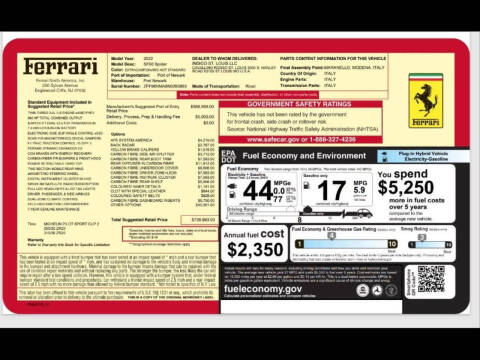 2022 Ferrari SF90 Spider