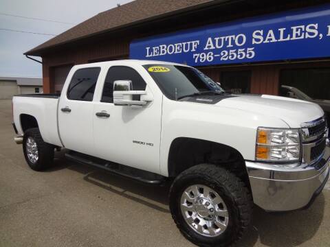 2014 Chevrolet Silverado 2500HD for sale at LeBoeuf Auto Sales in Waterford PA