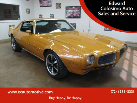 1971 Pontiac Firebird for sale at Edward Colosimo Auto Sales and Service in Evans City PA