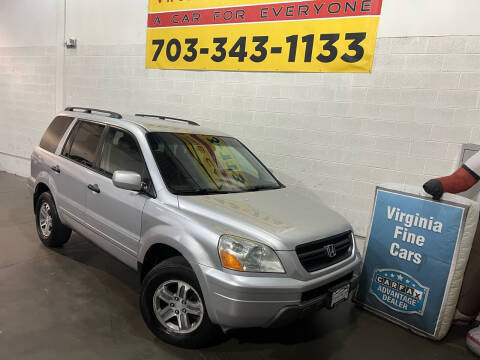 2003 Honda Pilot for sale at Virginia Fine Cars in Chantilly VA