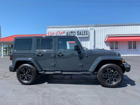 2017 Jeep Wrangler Unlimited for sale at Van Dam Auto Sales Inc. in Holland MI