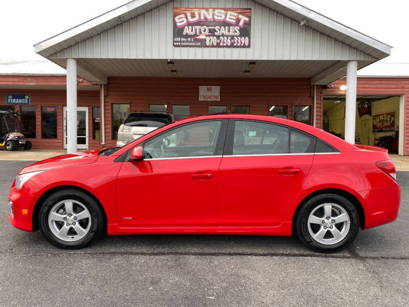 2015 Chevrolet Cruze for sale at Sunset Auto Sales in Paragould AR