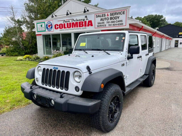 2017 Jeep Wrangler Unlimited for sale at Dave Delaney's Columbia in Hanover, MA