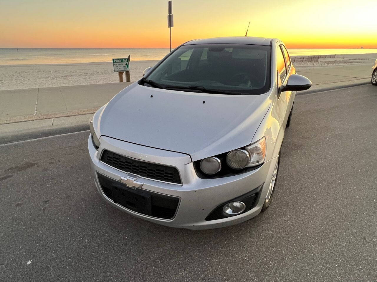 Silver 2012 Chevrolet Sonic LT LT 4dr Sedan w/2LT 2