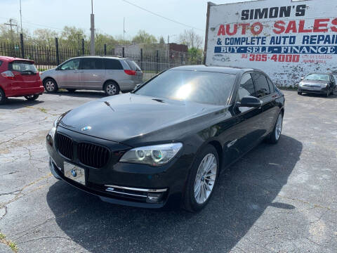 2013 BMW 7 Series for sale at Simon's Auto Sales in Detroit MI