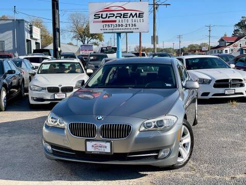 2012 BMW 5 Series for sale at Supreme Auto Sales in Chesapeake VA
