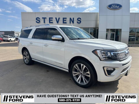 2021 Ford Expedition MAX for sale at STEVENS FORD in Enid OK