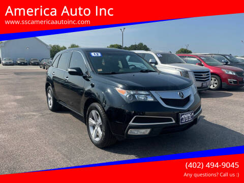 2012 Acura MDX for sale at America Auto Inc in South Sioux City NE