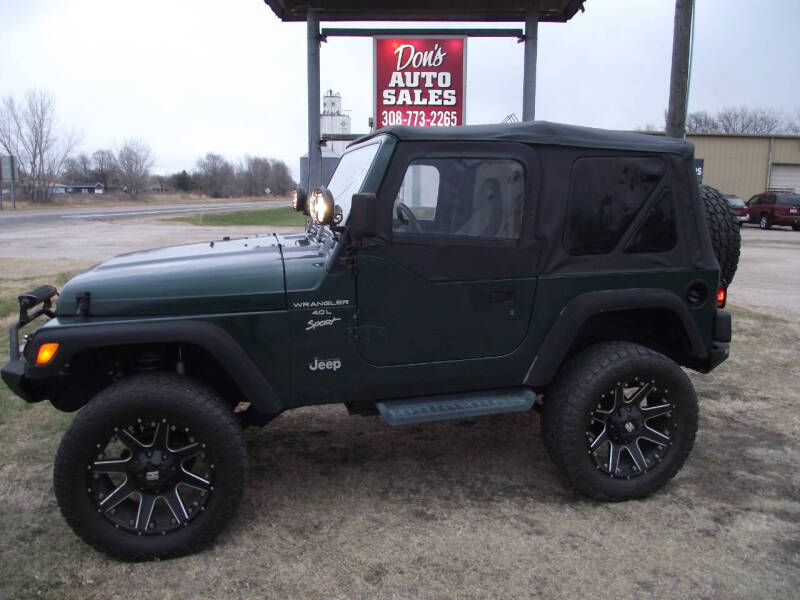 2001 Jeep Wrangler for sale at Don's Auto Sales in Silver Creek NE