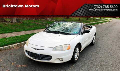 2001 Chrysler Sebring for sale at Bricktown Motors in Brick NJ