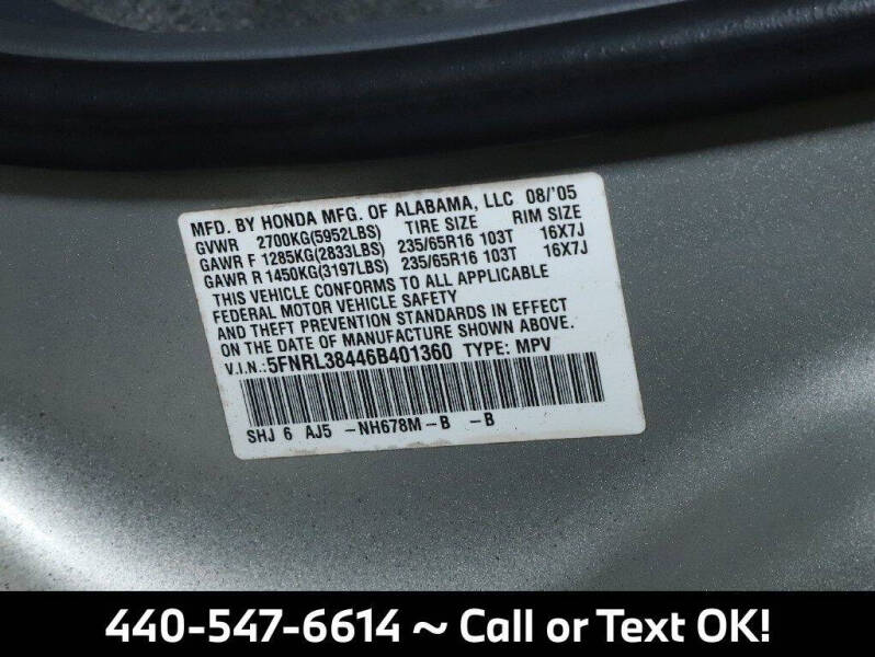 2006 Honda Odyssey EX