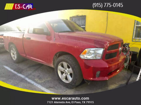 2013 RAM 1500 for sale at Escar Auto in El Paso TX
