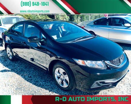 2014 Honda Civic for sale at R-D AUTO IMPORTS, Inc in Charlotte NC