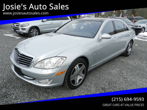 2008 Mercedes-Benz S-Class for sale at Josie's Auto Sales in Gilbertsville PA