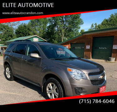 2012 Chevrolet Equinox for sale at ELITE AUTOMOTIVE in Crandon WI