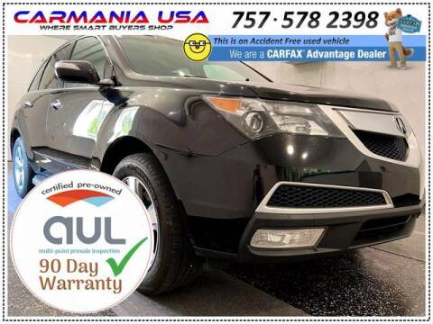2013 Acura MDX for sale at CARMANIA USA in Chesapeake VA