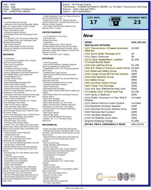 2020 Jeep Gladiator Overland's photo