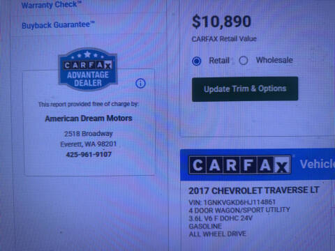 2017 Chevrolet Traverse LT