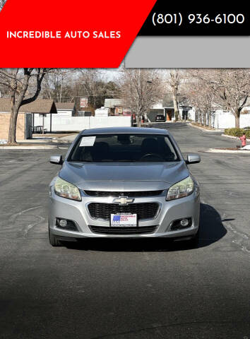 2015 Chevrolet Malibu for sale at INCREDIBLE AUTO SALES in Bountiful UT