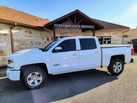 2018 Chevrolet Silverado 1500 for sale at Performance Motors Killeen Second Chance in Killeen TX