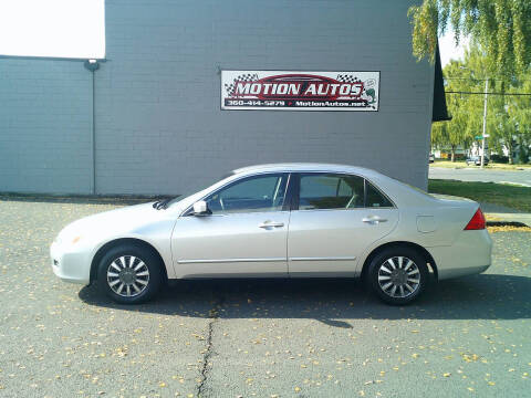 2006 Honda Accord for sale at Motion Autos in Longview WA