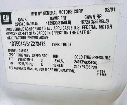 2001 GMC Sierra 1500