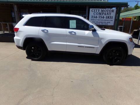 2017 Jeep Grand Cherokee for sale at CITY MOTOR COMPANY in Waco TX