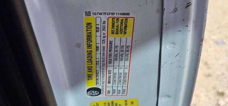 2015 GMC Savana 2500