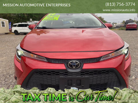 2020 Toyota Corolla for sale at MISSION AUTOMOTIVE ENTERPRISES in Plant City FL