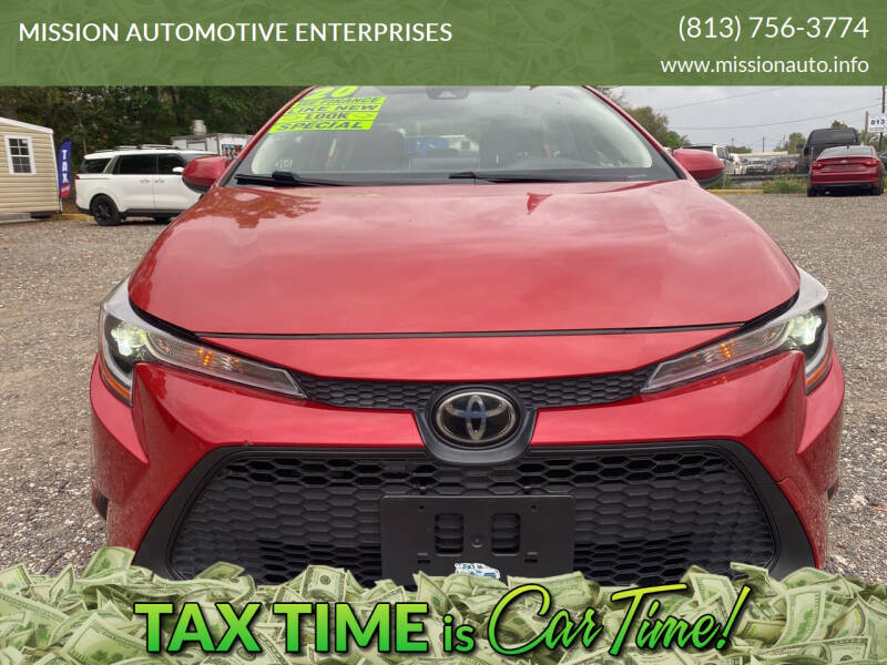 2020 Toyota Corolla for sale at MISSION AUTOMOTIVE ENTERPRISES in Plant City FL