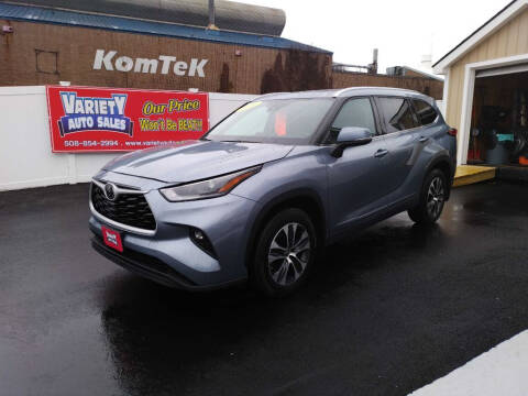 2021 Toyota Highlander for sale at Variety Auto Sales in Worcester MA