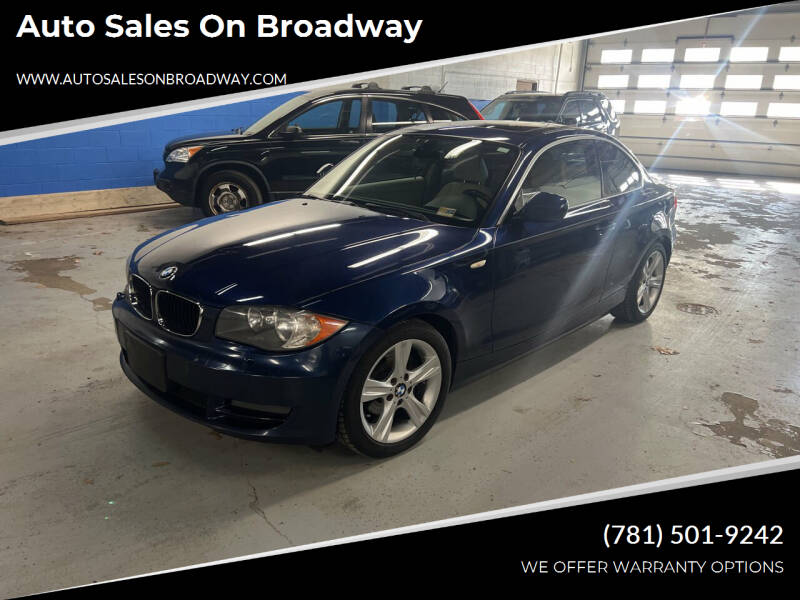 2010 BMW 1 Series for sale at Auto Sales on Broadway in Norwood MA