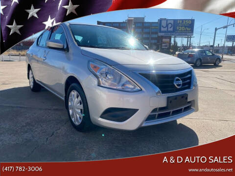 2016 Nissan Versa for sale at A & D Auto Sales in Joplin MO