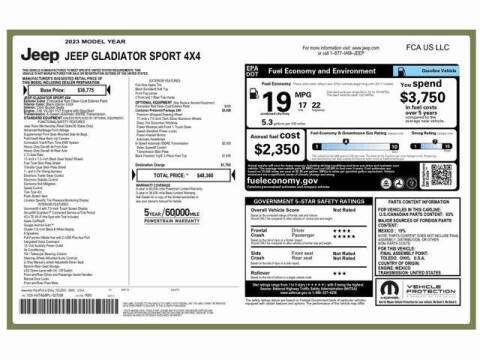 2023 Jeep Gladiator Sport