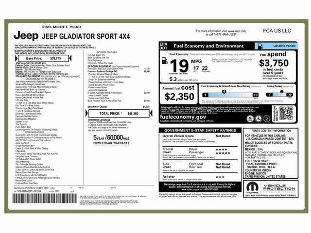 2023 Jeep Gladiator Sport