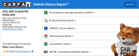 2022 Jeep Gladiator Overland