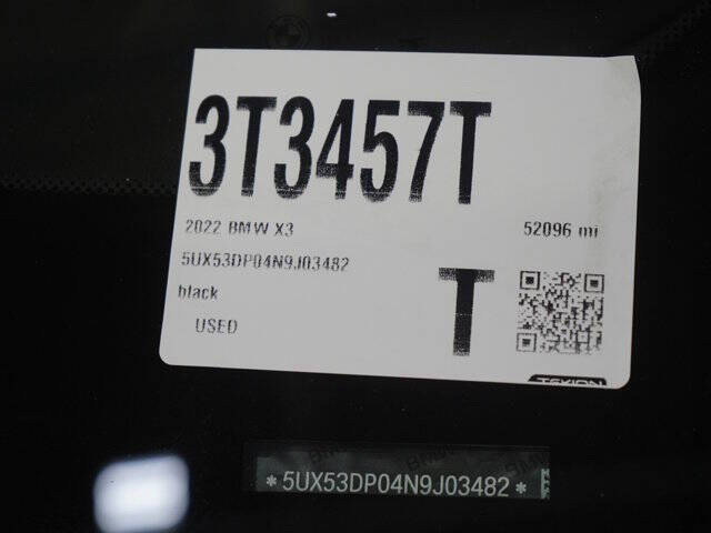 2022 BMW X3 xDrive30i