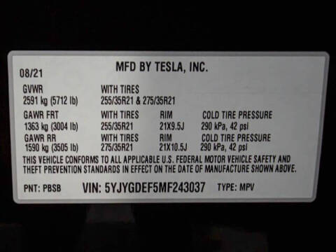 2021 Tesla Model Y Performance