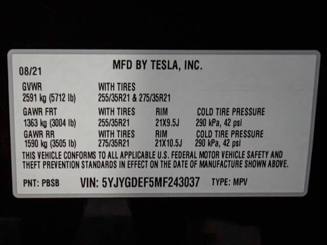 2021 Tesla Model Y Performance