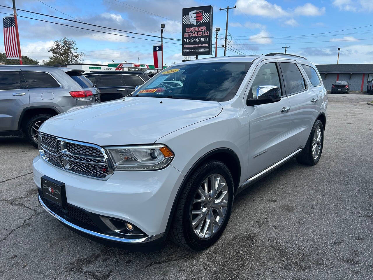 2014 Dodge Durango for sale at SPENCER AUTO SALES in South Houston, TX