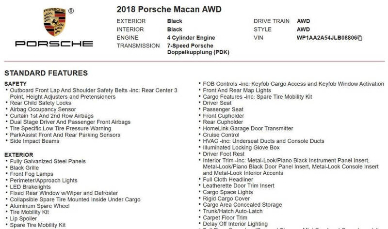 2018 Porsche Macan