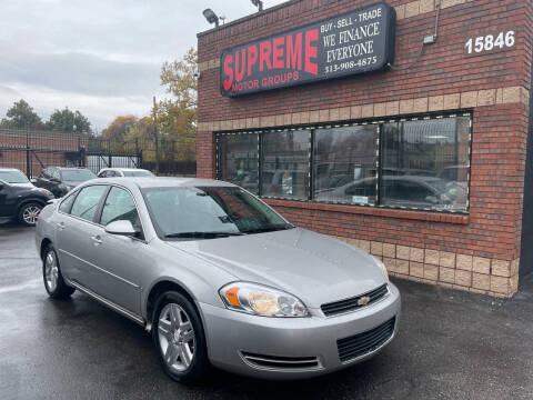 2008 Chevrolet Impala for sale at Supreme Motor Groups in Detroit MI