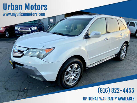 2007 Acura MDX for sale at Urban Motors in Sacramento CA