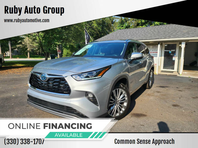 2022 Toyota Highlander Hybrid for sale at Ruby Auto Group in Hudson OH