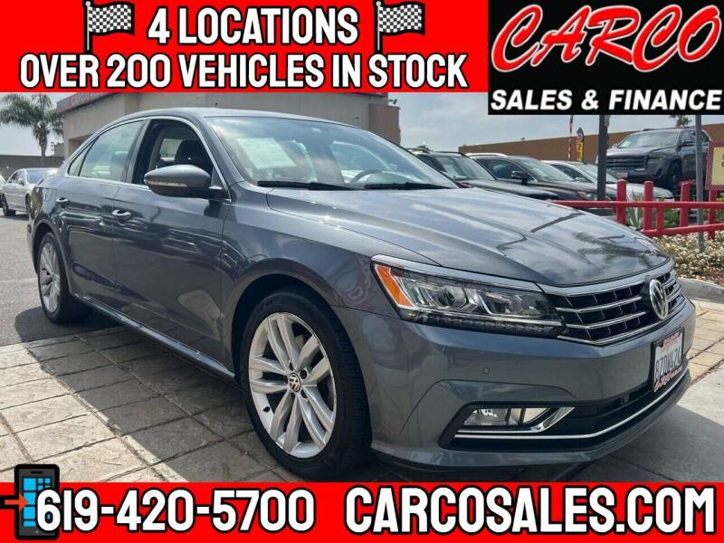2018 Volkswagen Passat for sale at CARCO SALES & FINANCE #3 in Chula Vista CA