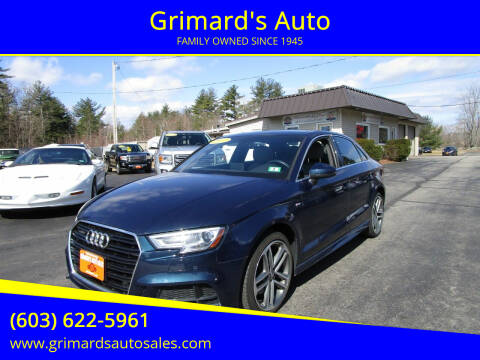 2017 Audi A3 for sale at Grimard's Auto in Hooksett NH